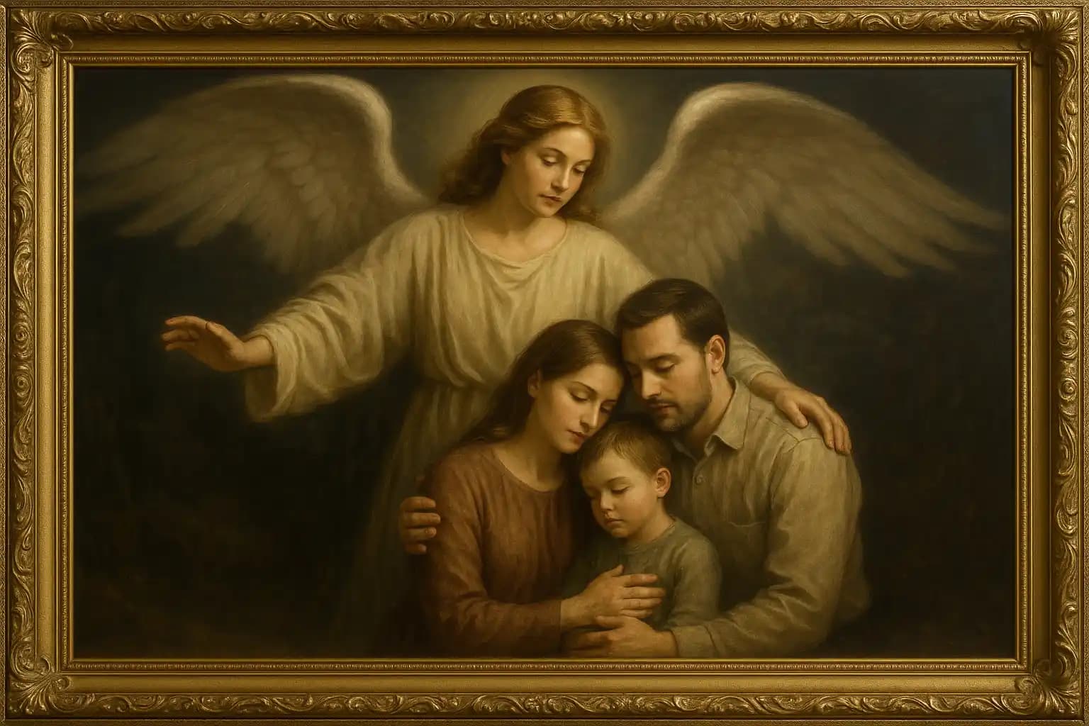 Quadro decorativo anjo da guarda